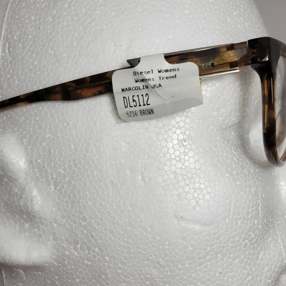 Diesel DL 5112 Brown Round Plastic Eyeglasses Frame 52-16-145 NWT - Picture 8 of 14